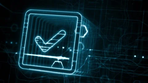 Standard quality control. Certification. Business, technology, internet and.. Stock Footage 233832072