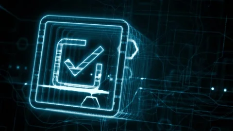 Standard quality control. Certification. Business, technology, internet and.. Stock Footage 233832089