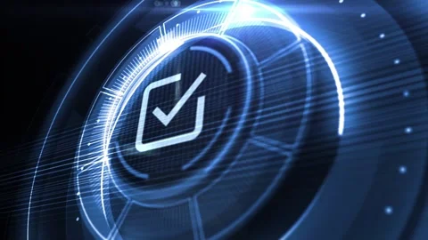 Standard quality control. Certification. Business, technology, internet and.. Stock Footage 233832496