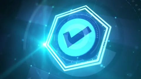 Standard quality control. Certification. Business, technology, internet and.. Stock Footage 243343195