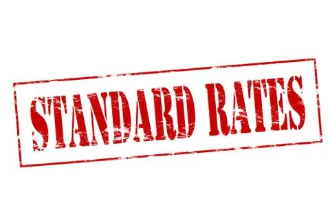 Standard rates Stock Illustration