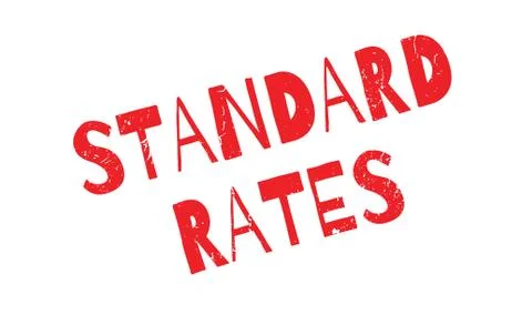 Standard Rates rubber stamp Ilustração Stock