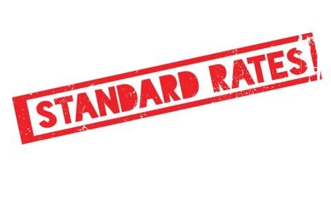Standard Rates rubber stamp Ilustração Stock