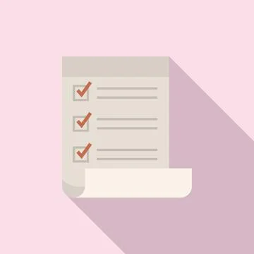 Standard regulatory icon flat . Policy quality Stock Illustration