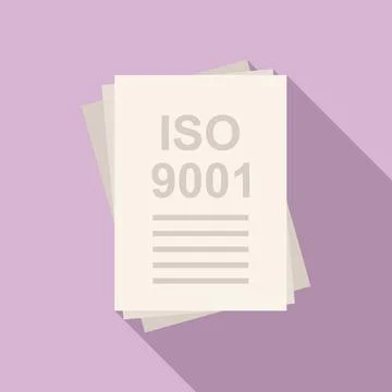 Standard rule icon flat vector. Quality policy Stock Illustration