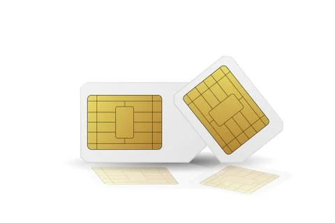 Standard SIM cards set. Stock Illustration