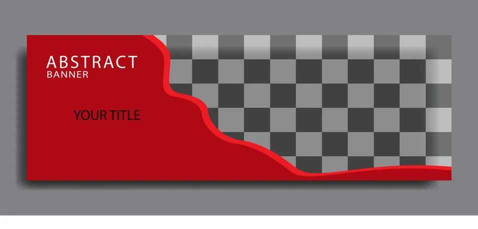 Standard size elegant red web banners for sale. background for photo layout. Stock Illustration