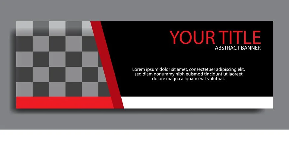 Standard size elegant red web banners for sale. background for photo layout. Stock-Illustration