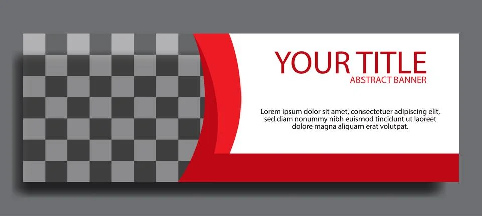 Standard size elegant red web banners for sale. background for photo layout. Ilustração Stock