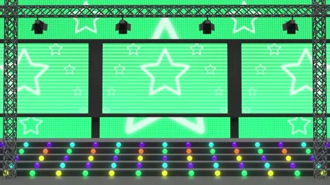 Standard stage Looping animated background. 1080p (4) Stock Footage 258881376