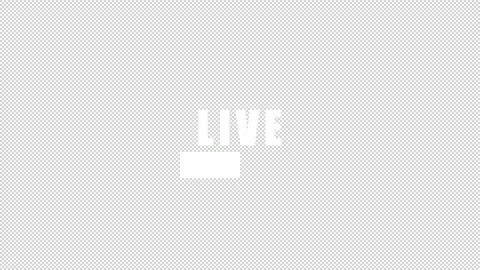 Standard streaming Text animation 1080p - 30 fps - Alpha Channel Stock Footage 256201001