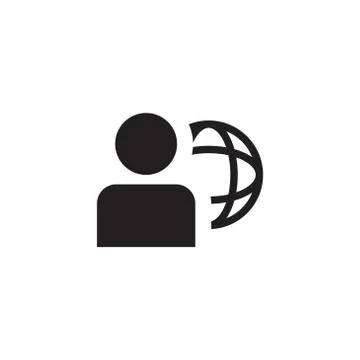 Standard user vector icon design template Illustrazione stock