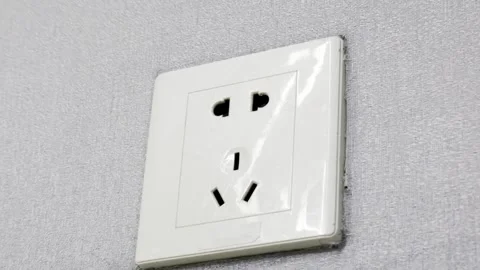 Standard wall sockets in China Stock Footage 325510146