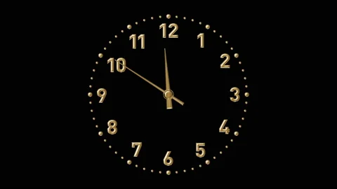 Standard watch face. Alpha channel. Stock Footage 160840132