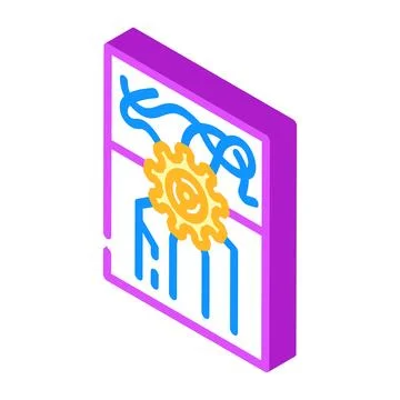 Standardization business process isometric icon vector illustration Stock Illustration