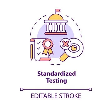 Standardized testing concept icon Illustrazione stock