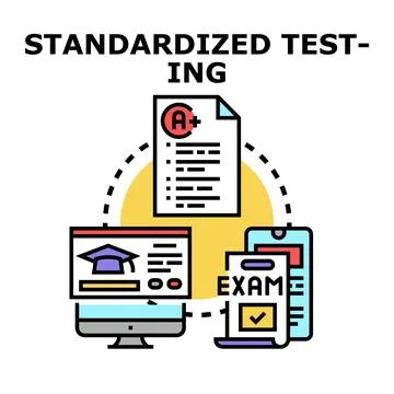 Standardized testing process for modern education and evaluation Stock Illustration