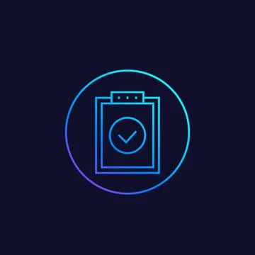 Standards vector linear icon Stock Illustration