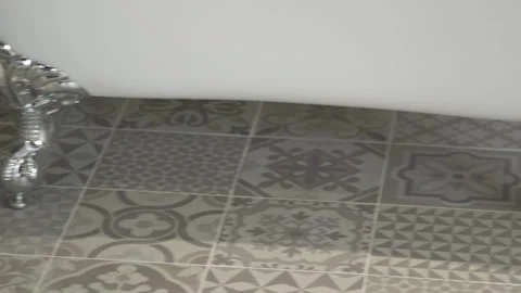 Standing Bath Feet Stock Footage 260337519