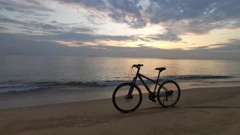 Standing Bicycle Stock Footage 145398209