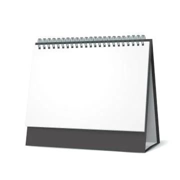 Standing blank calendar Stock Illustration