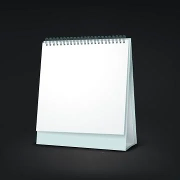 Standing blank calendar Stock Illustration