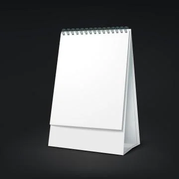 Standing blank calendar Stock Illustration
