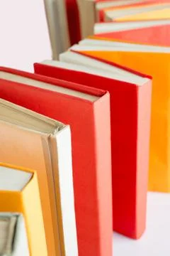 Standing book queue Stock Photos