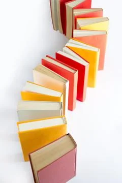 Standing book queue Stock Photos