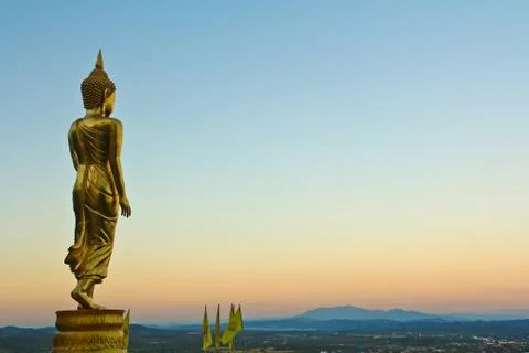 Standing buddha Stock Photos