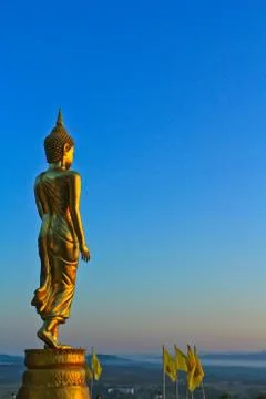 Standing buddha Stock Photos