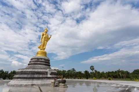 Standing Buddha Statue Stock Photos