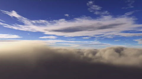 Standing on clouds time lapse Video stock 575045
