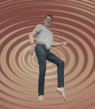 Standing like a dancer Stock Photos