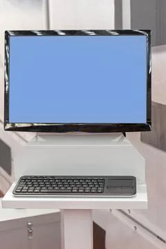 Standing Desk Computer Stock Photos