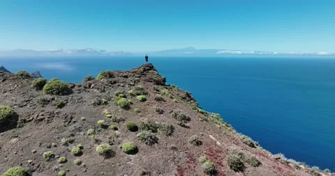 Standing on the Edge Stock Footage 235895370