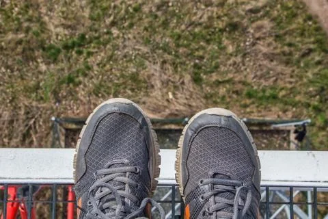 Standing on an edge Stock Photos