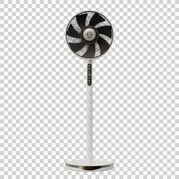 Standing Electric Fan Side View Иллюстрация