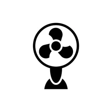Standing fan icon. Vector on isolated white background. EPS 10 Stock Illustration
