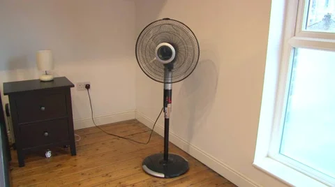 Standing Fan Rotates Sideways Video stock 42483219