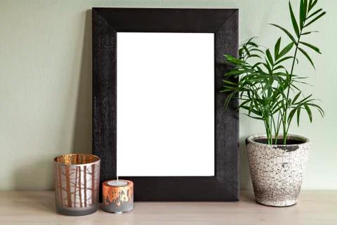 Standing frame mock up scene 스톡 사진