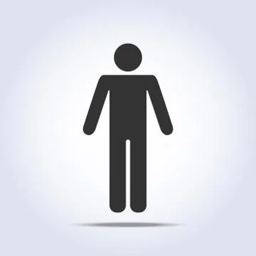 Standing human icon. Vector illustration Stock Illustration