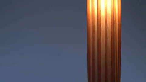 Standing lamp shell, beautifull design, stockvideo Stock Footage 86770624