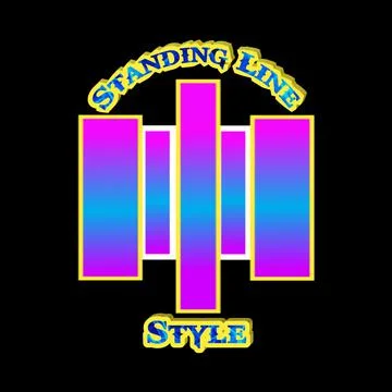Standing line style icon Stock Illustration
