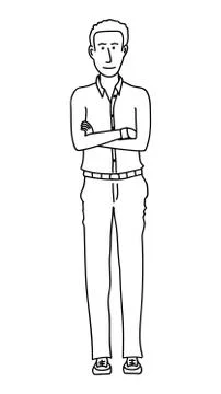 Standing man Stock Illustration