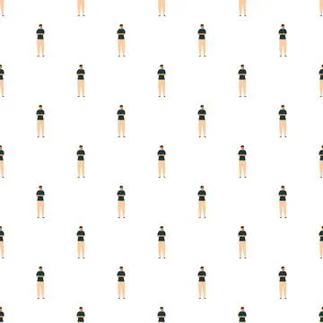Standing men pattern creating a background texture Stock Illustration