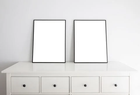 Standing mock ups frames 写真素材