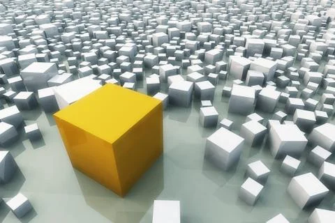 Standing out of the croud Stock Photos