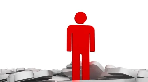 Standing out from the crowd   Stock Footage 990174