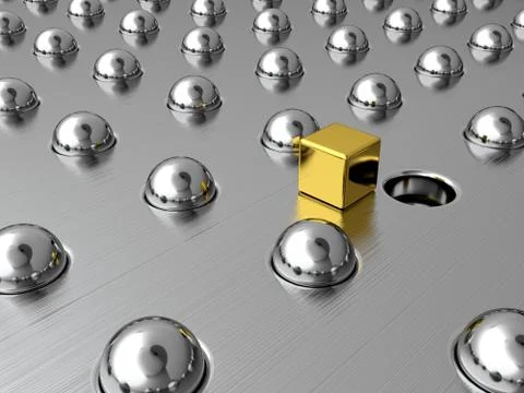 Standing out from the crowd Stock Illustration